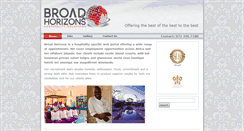 Desktop Screenshot of broadhorizons.co.za