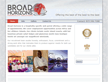 Tablet Screenshot of broadhorizons.co.za